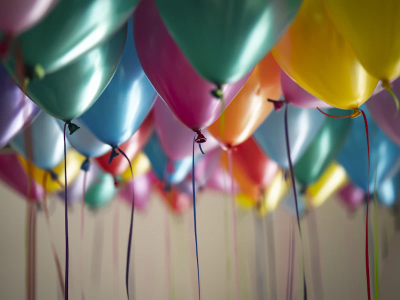 Colorful party balloons