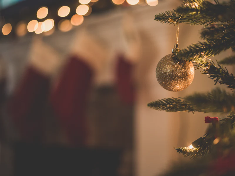 Gold Christmas ornament